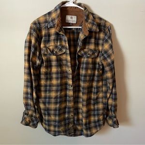 LEGENDARY WHITETAILS Mens Yellow Flannel - Size Medium